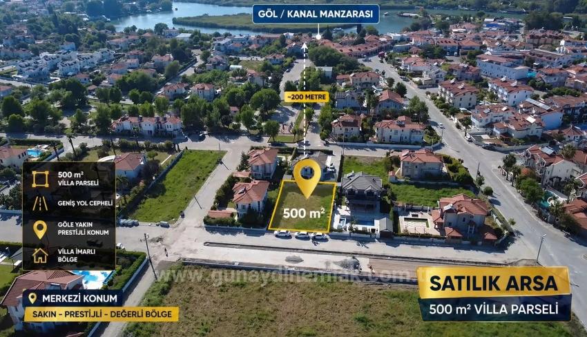 500 M² Großes, Als Villengrundstück Ausgewiesenes Areal Im Zentrum Von Dalyan Zu Verkaufen | 200 M Vom Meer Entfernt