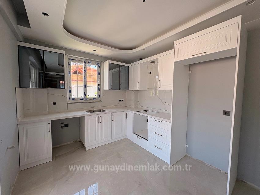 Ortaca Çaylı Nachbarschaft, Geschlossene Küche, 2+1 Brandneue Wohnung