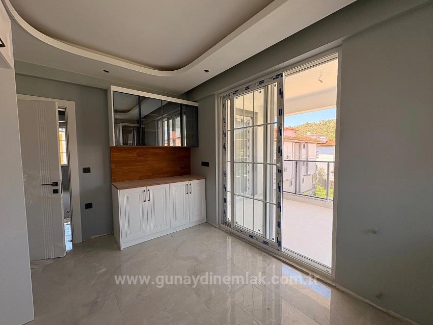 Ortaca Çaylı Nachbarschaft, Geschlossene Küche, 2+1 Brandneue Wohnung