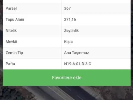 Muğla Milas Bafa Da 271 M² Einzeltitelurkunde Olivenhain