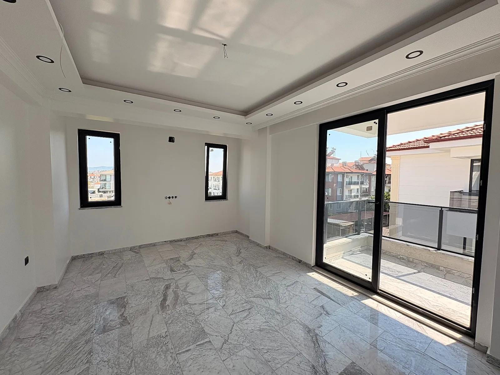 2+1 Closed Kitchen Pool Apartment For Sale In Ortaca Bahçelievler