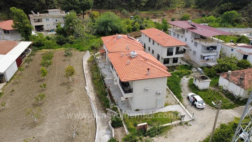 3+1 Duplex Villa With Garden And Pool For Sale In Ortaca Çaylı Neighborhood, Fully Furnished.
