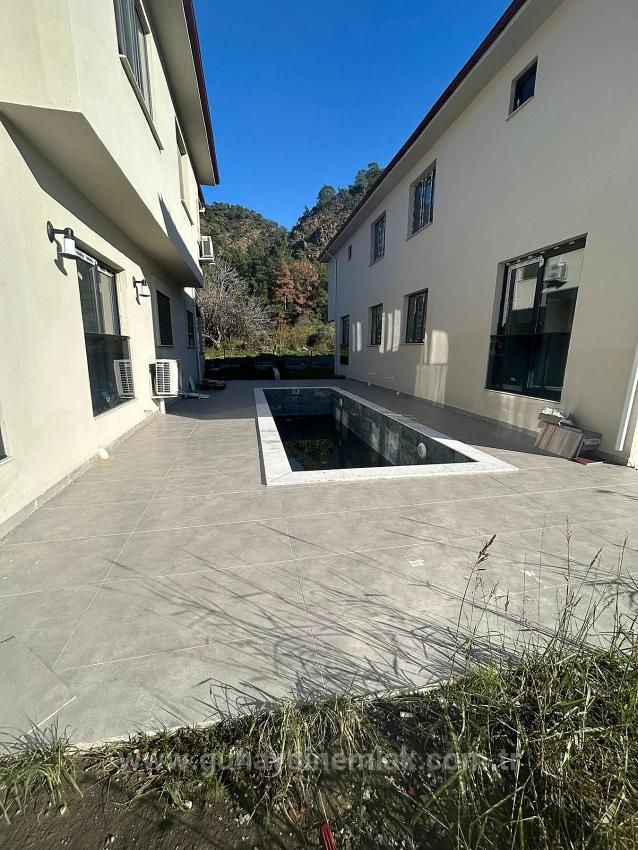 3+1 Duplex Villa With Garden And Pool For Sale In Ortaca Çaylı Neighborhood, Fully Furnished.