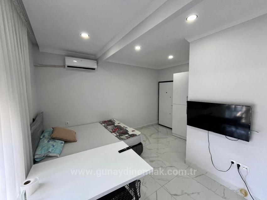 Furnished 1+0 Studio Apartment With Pool For Sale In Antalya Side