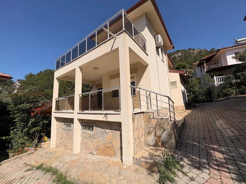 Fully Furnished 3+1 Duplex Detached Apartment For Rent In Ortaca Sarıgerme Neighborhood.