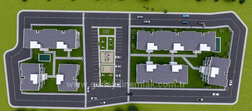 2+1 Luxury Apartment With Pool For Sale In Ortaca Arıkbaşı