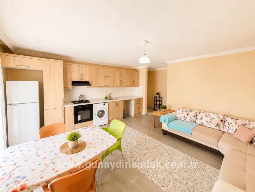 Ortaca Karaburun has fully furnished rental 1+1 flat