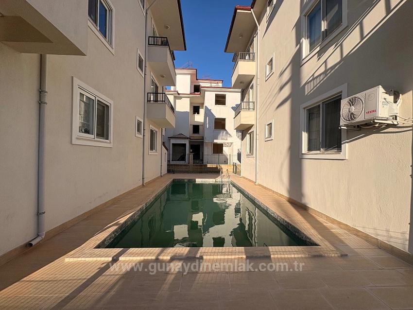 Brand New Furnished 3+1 Apartment With Pool For Sale In Karaburun Neighborhood, Ortaca, Muğla