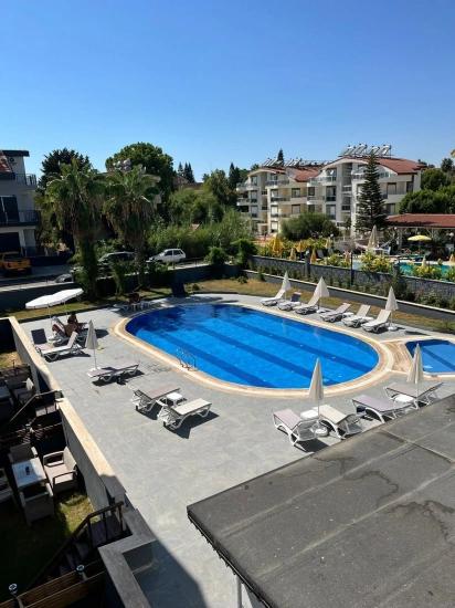 Furnished 1+0 Studio Apartment With Pool For Sale In Antalya Side