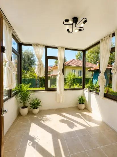 In the Centre of Dalyan, Furnished 3+1 Rental Villa with a Swimming Pool