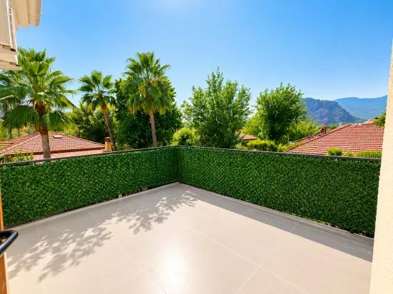 In the Centre of Dalyan, Furnished 3+1 Rental Villa with a Swimming Pool