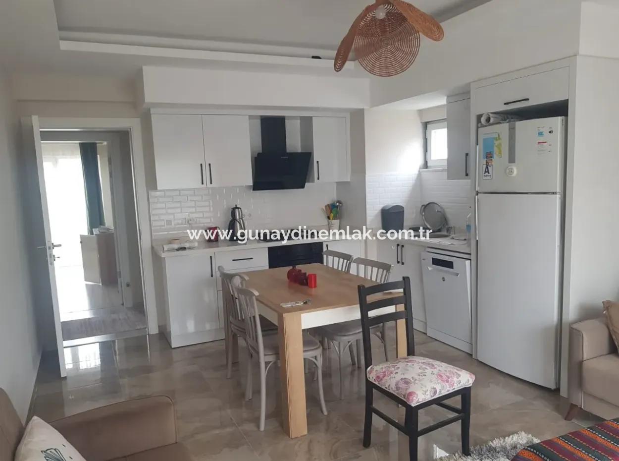 Furnished Apartment With Pool For Rent In Karaburun Neighborhood