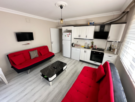 1 1 Furnished Apartment For Rent In Ortaca Cumhuriyet Neighborhood
