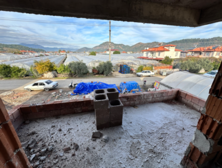 2 1 Brand New Apartment For Sale With Heating In Ortaca Karaburun Neighborhood
