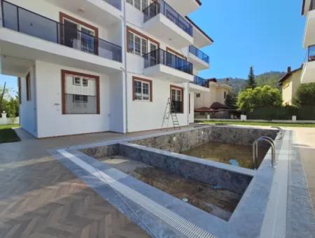 Spacious 1 1 Apartment For Sale With Pool In Ortacada