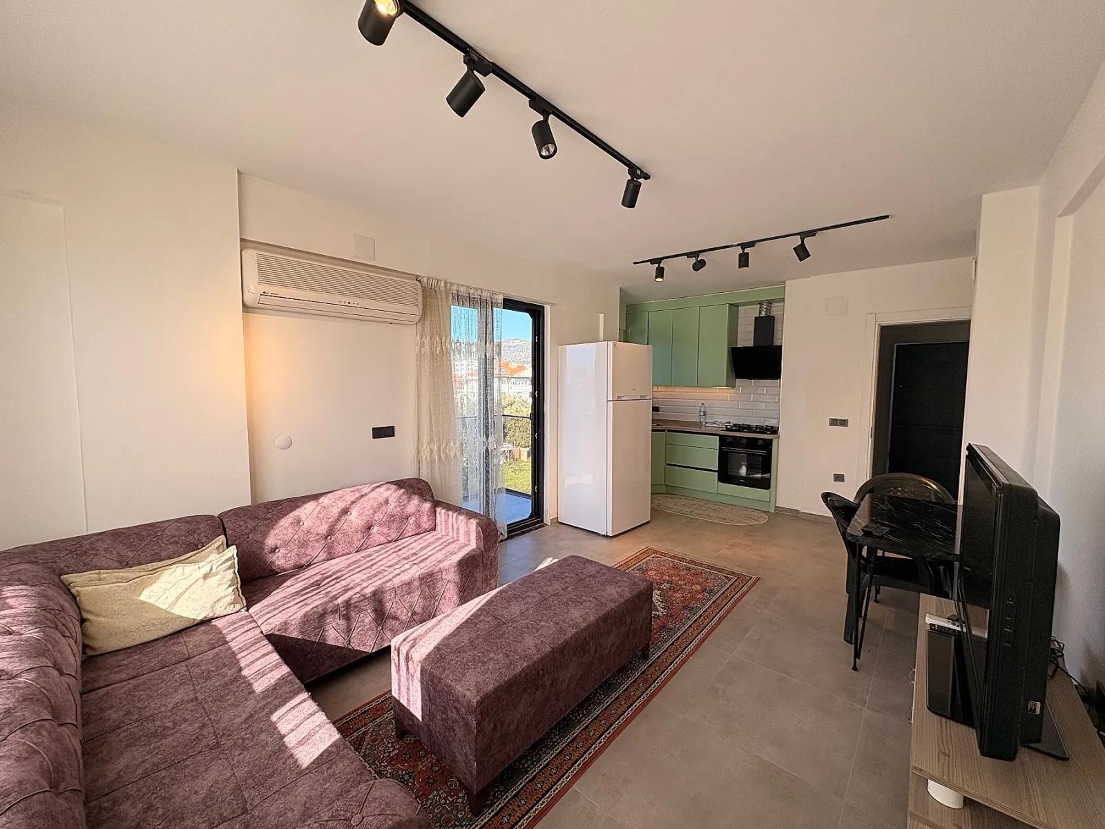 Ortaca Karaburun'da Eşyalı Satılık 1+1 Daire Modern