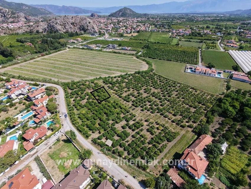 Dalyan Arıkbaşı mevkiinde satılık 500 m2 villa İmarlı arsa