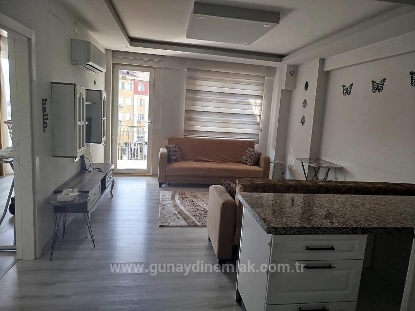 Ortaca Merkez De Eşyalı Kiralık Geniş 1+1 Daire