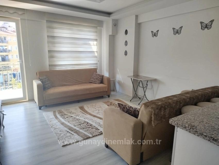 Ortaca Merkez De Eşyalı Kiralık Geniş 1+1 Daire
