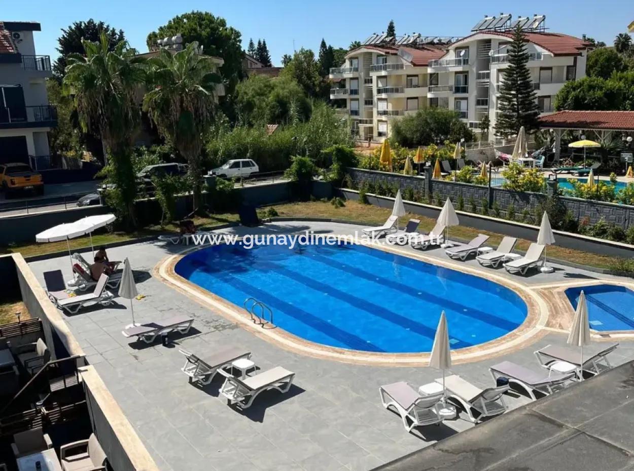 Günaydın Emlak'tan Antalya Sidede Satılık 1+0 Eşyalı Havuzlu Sitede Stüdyo Daire