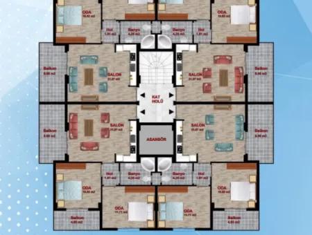 Muğla Ortacada Çaylı Tatil Sitesi 2+1 Lux Havuzlu Satılık Daireler