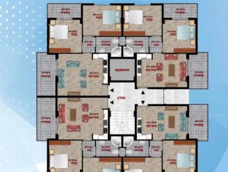 Muğla Ortacada Çaylı Tatil Sitesi 2+1 Lux Havuzlu Satılık Daireler