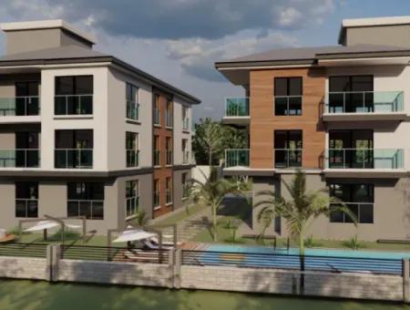 Ortaca Çaylıda Yüzme Havuzlu 2+1 Satılık Lux Daireler