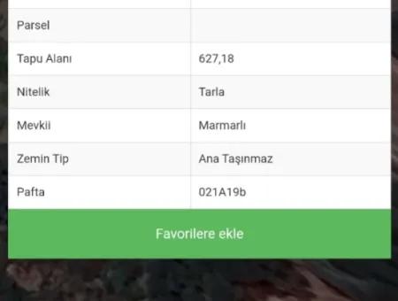 Okçularda 314 M2 Hisseli Satılık Tarla